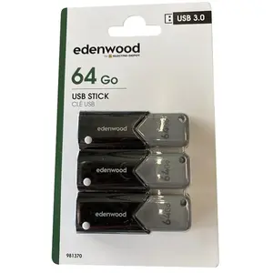 Pack De 3 Cles 3.0 Usb Edenwood 64go - Total 192go pas cher
