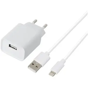 Chargeur Secteur 2,4aa + Cable Lightning Blanc 1m High One pas cher