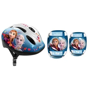 Disney Casque + Genouillères + Coudières LA REINE DES NEIGES II - Taille 50-56 cm pas cher