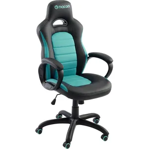 Comparateur de prix : Chaise gaming Nacon CH-350 ergonomique rembourrée noir turquoise 100 kg