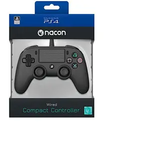 Comparateur de prix : Nacon Manette Filaire Officielle Compacte Nacon Noire Pour Ps4