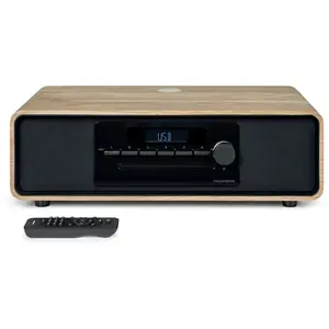 Comparateur de prix : Thomson MIC300IBT Radio CD Bluetooth 60 W MP3/USB avec chargement sans fil Noir