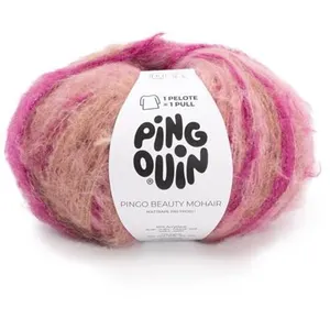 Pelote de Laine et Mohair à tricoter PINGO BEAUTY MOHAIR - 250gr - Pin... pas cher