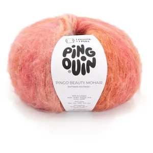 Pelote de Laine et Mohair à tricoter PINGO BEAUTY MOHAIR - 250gr - Pin... pas cher