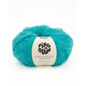 Phildar Pelote de Laine et Mohair à tricoter PINGO BRUSH MOHAIR - Vert...