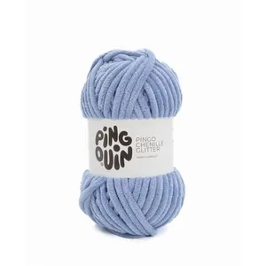 Fil velours 100GR à tricoter PINGO CHENILLE GLITTER - Pingouin - certi...