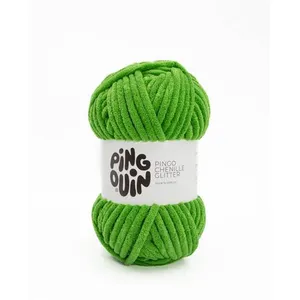 Fil velours 100GR à tricoter PINGO CHENILLE GLITTER - Pingouin - certi... pas cher