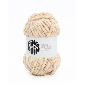 Fil velours 100GR à tricoter PINGO CHENILLE IMPRIMEE - Pingouin - cert... pas cher