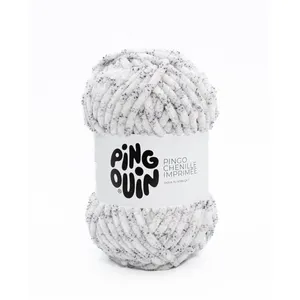 Fil velours 100GR à tricoter PINGO CHENILLE IMPRIMEE - Pingouin - cert... pas cher