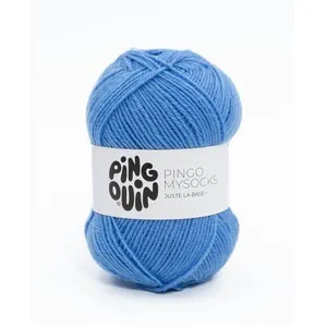 Fil spécial chaussette à tricoter PINGO MYSOCKS - Pingouin Jean Bleu -...