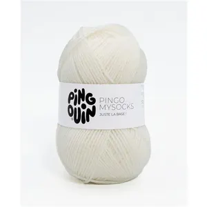 Fil spécial chaussette à tricoter PINGO MYSOCKS - Pingouin Blanc - Bla...