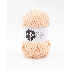 Fil velours 100GR à tricoter PINGO CHENILLE GLITTER - Pingouin - certi... pas cher