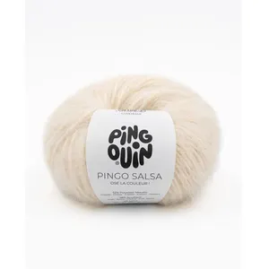 Pelote de laine à tricoter PINGO SALSA - Pingouin Beige Doré - Beige D...