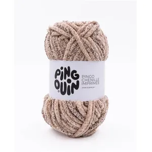 Fil velours 100GR à tricoter PINGO CHENILLE IMPRIMEE - Pingouin - cert... pas cher