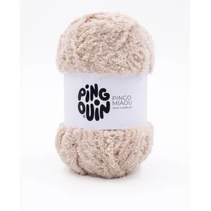 Fil à tricoter PINGO MIAOU - 100GR - Pingouin(...) - Beige Marron pas cher