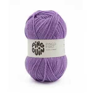 Fil à tricoter PINGO FIRST - Pingouin - certifié Oeko-Tex Purple Viole...