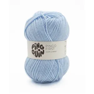 Fil à tricoter PINGO FIRST - Pingouin - certifié Oeko-Tex Sky Blue Ble...