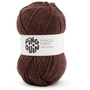 Fil à tricoter PINGO FIRST - Pingouin - certifié Oeko-Tex(...) - Café pas cher
