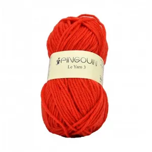 Pelote de laine à tricoter PINGO YARN 3 - Pingouin Orange (VERMILLON) ...