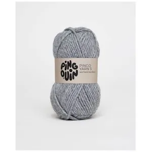Pelote de laine à tricoter PINGO YARN 3 - Pingouin Gris (SOURIS) - Gri...