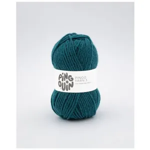 Pelote de laine à tricoter PINGO YARN 3 - Pingouin Vert plume - Vert p...