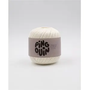 Cotons à crocheter PINGO COCO - Pingouin - Certifié Oeko-Tex Ecru - Ec... pas cher