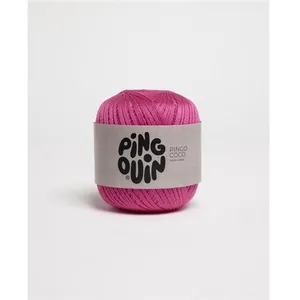 Cotons à crocheter PINGO COCO - Pingouin - Certifié Oeko-Tex Rose (ROS... pas cher