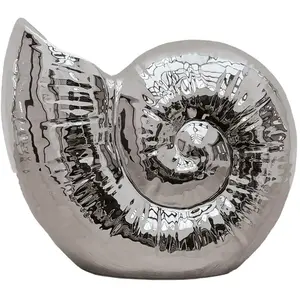 Vase céramique coquillage Opjet 20,7x9,5x17,5 cm pas cher