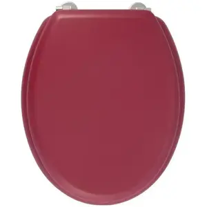 Comparateur de prix : Gelco DESIGN Abattant WC Dolce - Charnieres inox - Bois moulé - Rouge cardinal