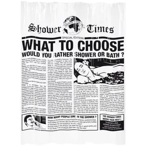 Comparateur de prix : GELCO Rideau de douche Gazette 180 x 200 cm noir