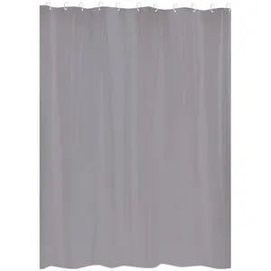 GELCO Rideau de douche First 180 x 200 cm gris pas cher