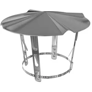 MB EXPERT Chapeau inox chinois de toiture 120 à 140 mm pas cher