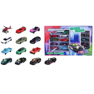 MAJORETTE - SL Neon Racer Set 13 Pcs - Dès 3 ans pas cher