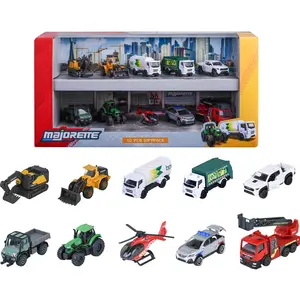 Coffret 10 véhicules Majorette City pas cher