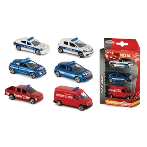 Smoby Set de 3 véhicules MAJORETTE Premium Sos - Gendarmerie, Police, Pompiers pas cher