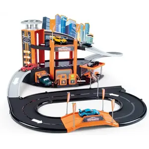 Garage Majorette : Garage Motor City Plus avec 1 véhicule pas cher