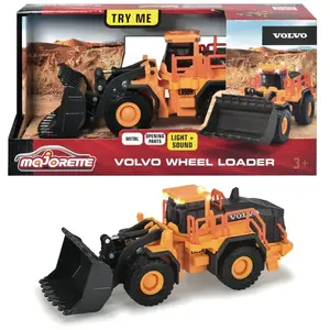 Véhicule de chantier chargeur Majorette GS Volvo L350H 21 cm pas cher