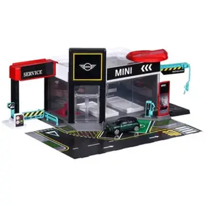 Majorette Mini Showroom Set + 1 Vehicle pas cher