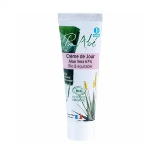 Comparateur de prix : Pur Aloé Crème de Jour à l'Aloe Vera Vivant 67% Bio 50 ml