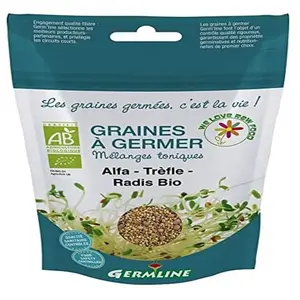 Germ'Line BIO Graines Alfalfa Trèfle Radis à Germer 150 gVendu paramazon