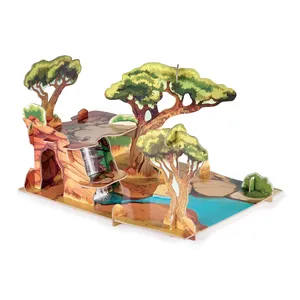 Décor pour figurines - PAPO - Savane - Enfant - 3 ans - Intérieur