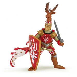 Figurine Papo d'époque Médiévale, Chevalier Cerf Rouge pas cher