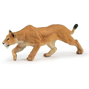 Figurine - PAPO - Lionne chassant - Marron - Mixte - Enfant pas cher