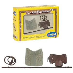 Harnachement - Set Equitation - PAPO - Marron - Pour Garçon à partir de 3 ans pas cher
