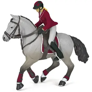 papo Chevaux, Poulains Et Poneys Cheval De Concours Et Sa Cavalière pas cher