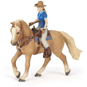 Papo - Cheval western et sa cavalière - pas cher