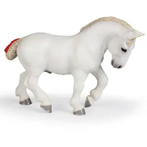 papo Chevaux, Poulains Et Poneys Percheron Blanc pas cher