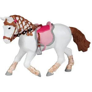 Figurine Poney de promenade - PAPO - CHEVAUX, POULAINS ET PONEYS - Blanc pas cher