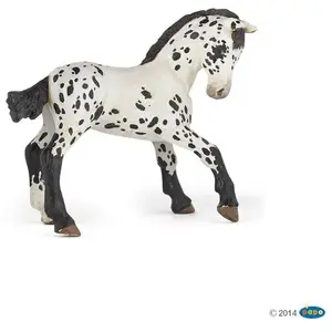 Figurine Papo Poulain Appaloosa Noir pas cher