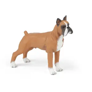 Figurine Chien Boxer - PAPO - Pour Enfant à partir de 3 ans - Peinte à la main - Intérieur